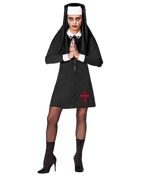 Adult Unholy Nun Costume 3 Adult Unholy Nun Costume