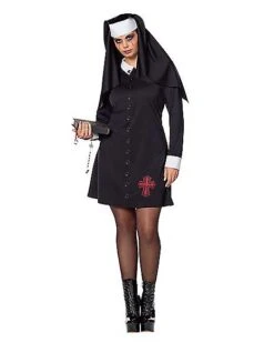 Adult Unholy Nun Costume 8 Adult Unholy Nun Costume -Colin Costume Shop 01558816 c