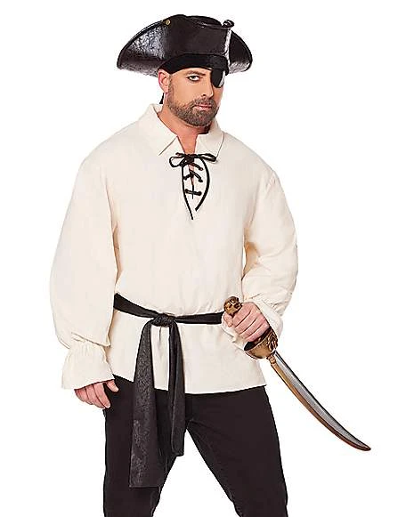 Pirate Shirt And Belt Plus Size Costume Kit 3 Pirate Shirt And Belt Plus Size Costume Kit