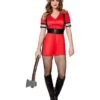 Adult Firefighter Romper Costume