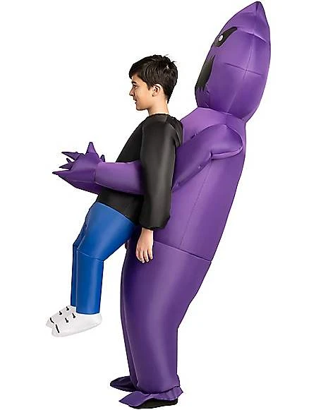 Kids Light-Up Purple Ghoul Pick-Me-Up Inflatable Costume 4 Kids Light-Up Purple Ghoul Pick-Me-Up Inflatable Costume - Image 2
