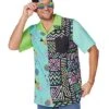 Adult '80s Button Down Shirt -Colin Costume Shop 01567247 a