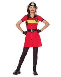 Kids Firefighter Dress Costume