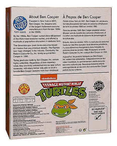Adult Michelangelo Teenage Mutant Ninja Turtles Costume Kit - Ben Coop 4 Adult Michelangelo Teenage Mutant Ninja Turtles Costume Kit - Ben Coop - Image 2