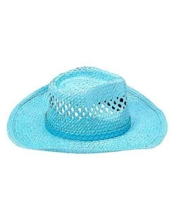 Blue Straw Cowboy Hat -Colin Costume Shop 01573013 f