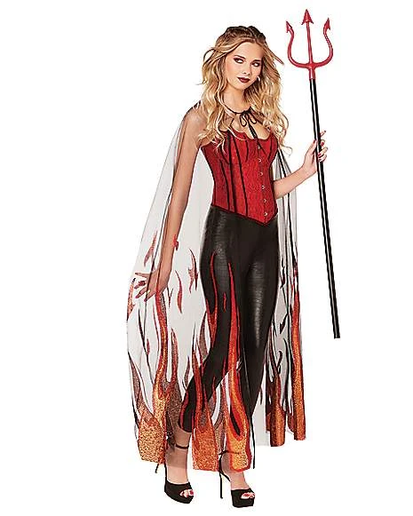 Adult Gothic Devil Cape 3 Adult Gothic Devil Cape