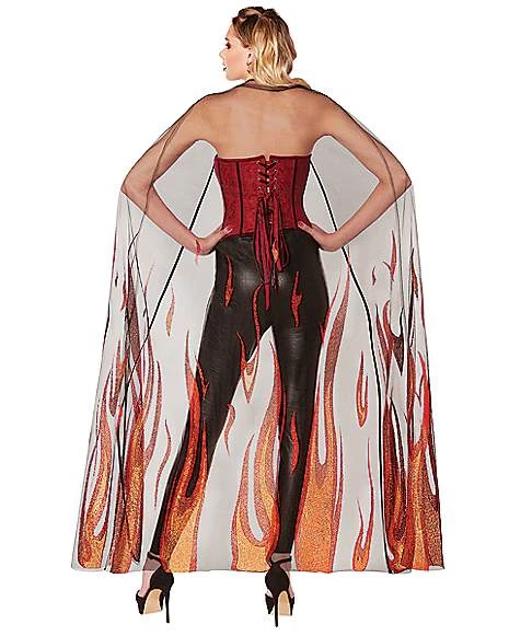 Adult Gothic Devil Cape 4 Adult Gothic Devil Cape - Image 2