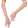 Royal Faux Pearl Sheer Gloves 2 Royal Faux Pearl Sheer Gloves -Colin Costume Shop 01579515 a