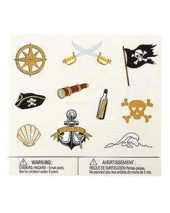 Pirate Temporary Tattoos -Colin Costume Shop 01580620 b