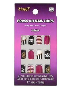 Kids Pirate Press On Nails -Colin Costume Shop 01580638 c