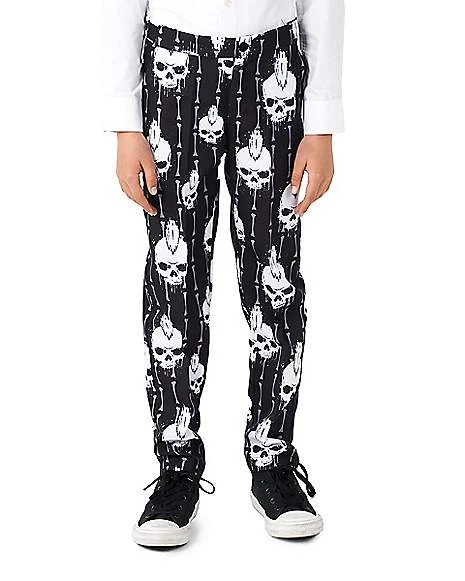 Kids Punk Skeleton Suit Costume 5 Kids Punk Skeleton Suit Costume - Image 3