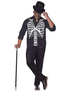 Adult Skeleton Plus Size Vest