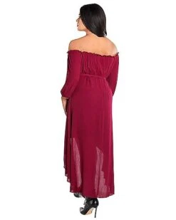 Adult Burgundy Peasant Dress -Colin Costume Shop 01589266 d