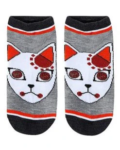 Demon Slayer No Show Socks - 5 Pack -Colin Costume Shop 01592575 d