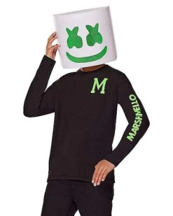 Kids Glow In The Dark Marshmello Costume Kit -Colin Costume Shop 01597269 c
