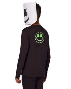 Kids Glow In The Dark Marshmello Costume Kit -Colin Costume Shop 01597269 d