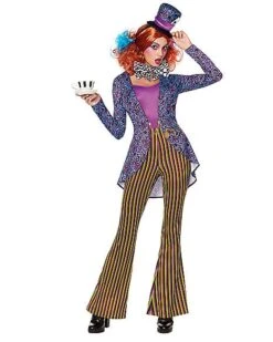 Adult Mad Hatter Jumpsuit Costume