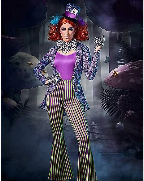 Adult Mad Hatter Jumpsuit Costume 5 Adult Mad Hatter Jumpsuit Costume - Image 3