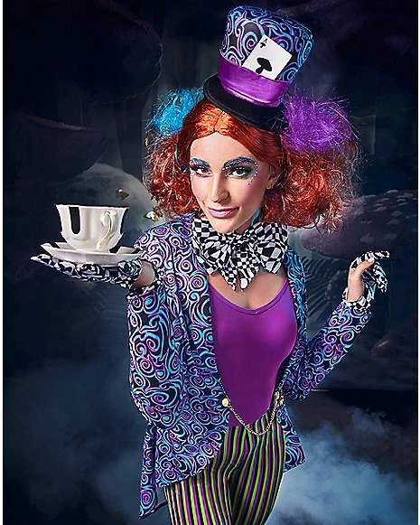Adult Mad Hatter Jumpsuit Costume 6 Adult Mad Hatter Jumpsuit Costume - Image 4