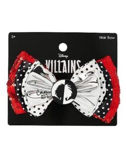Cruella Hair Bow - Disney Cruella -Colin Costume Shop 01599927 c