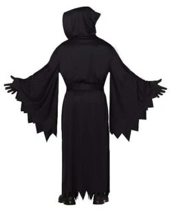 Adult Hooded Black Robe Costume -Colin Costume Shop 01602341 b