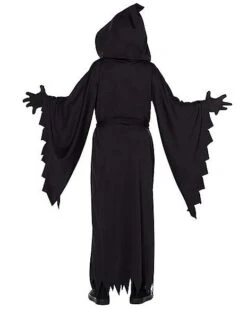 Kids Hooded Black Robe Costume -Colin Costume Shop 01602622 b