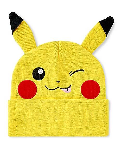 3D Pikachu Cuff Beanie Hat - Pokemon 3 3D Pikachu Cuff Beanie Hat - Pokemon
