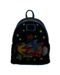 Loungefly Glow In The Dark Space Adventure Mini Backpack - Lilo & Stit -Colin Costume Shop 03915253 g