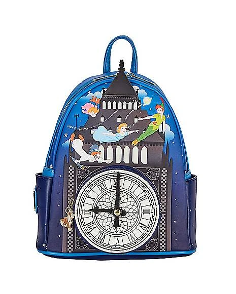 Loungefly Glow In The Dark Peter Pan Clock Mini Backpack - Disney 3 Loungefly Glow In The Dark Peter Pan Clock Mini Backpack - Disney