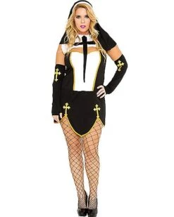 Adult Bad Habit Nun Costume 8 Adult Bad Habit Nun Costume -Colin Costume Shop 07260102 a