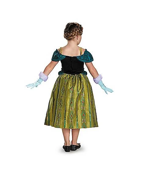 Kids Caped Anna Coronation Gown Costume - Frozen 3 Kids Caped Anna Coronation Gown Costume - Frozen