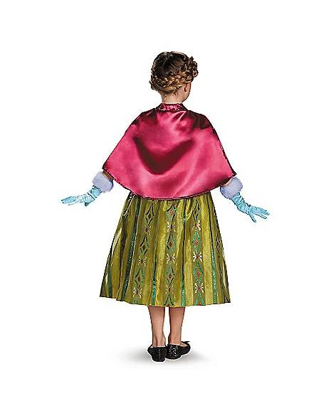 Kids Caped Anna Coronation Gown Costume - Frozen 4 Kids Caped Anna Coronation Gown Costume - Frozen - Image 2
