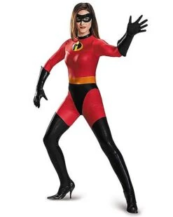 Adult Mrs. Incredible Bodysuit Costume - The Incredibles