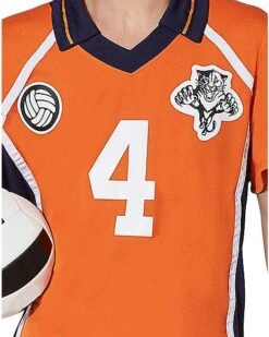 Adult Orange Volleyball Uniform Costume -Colin Costume Shop 07423783 d