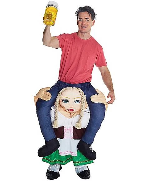 Oktoberfest Adult Beer Wench Piggyback Costume 3 Oktoberfest Adult Beer Wench Piggyback Costume