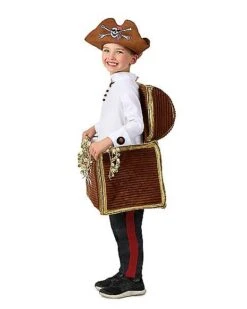 Kids Pirate Treasure Chest Candy Catcher Costume