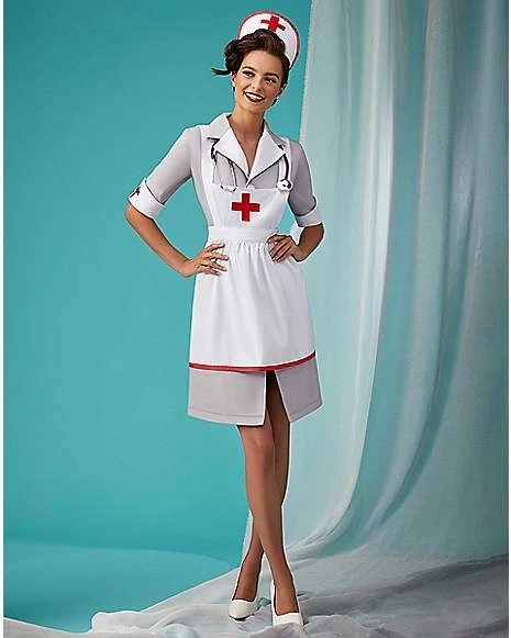 Adult Retro Nurse Costume 3 Adult Retro Nurse Costume