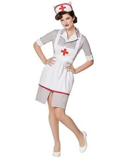 Adult Retro Nurse Costume 5 Adult Retro Nurse Costume -Colin Costume Shop 07573983 b