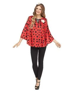 Adult Ladybug Poncho