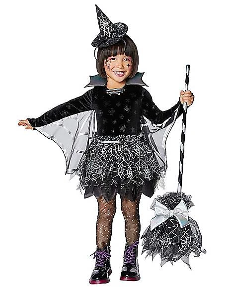 Toddler Spider Web Witch Costume 3 Toddler Spider Web Witch Costume