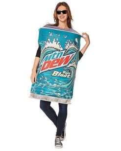 Adult 3D Mountain Dew Baja Blast Costume -Colin Costume Shop 07656556 c